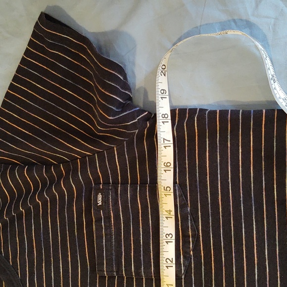 Vans Men's Small 100% Cotton Tee Navy Stripes - Picture 7 of 11